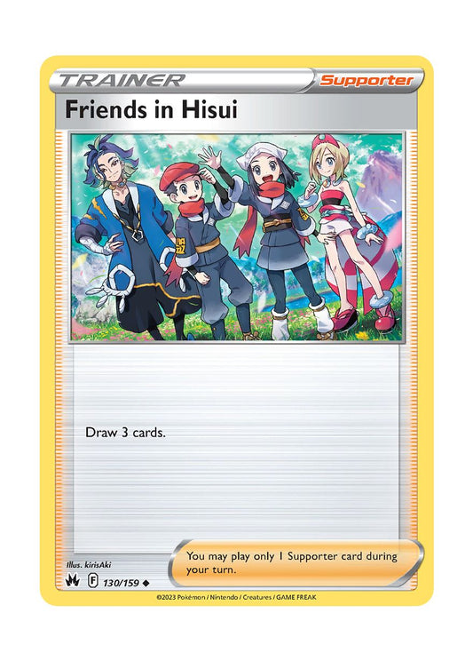 Friends in Hisui - Reverse Holo (130/159) - Crown Zenith