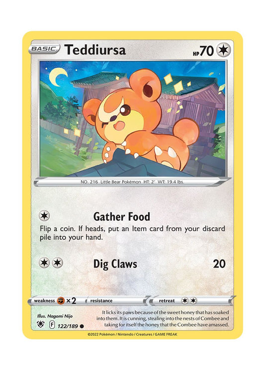 Teddiursa - Reverse Holo (122/189) - Astral Radiance