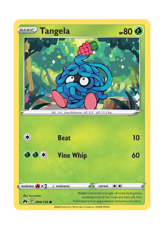 Tangela - Reverse Holo (004/159) - Crown Zenith