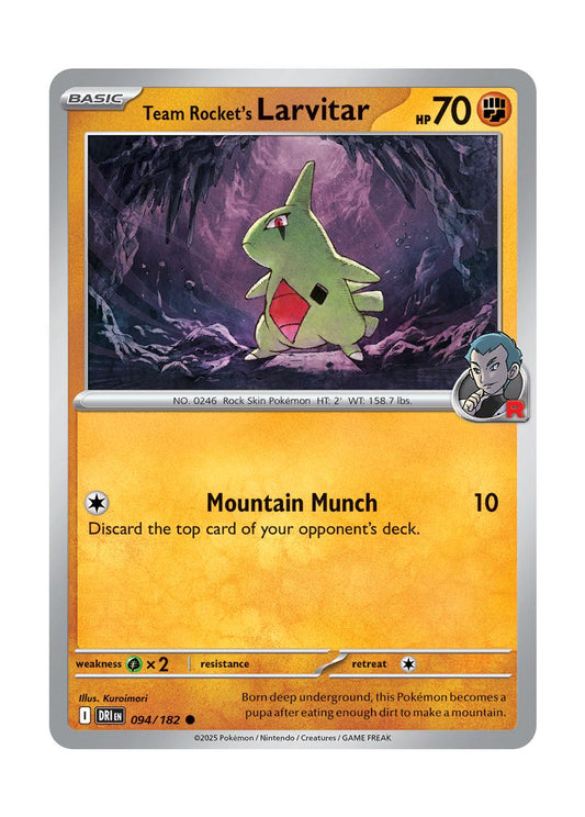 Team Rocket's Larvitar (094/182) - Destined Rivals