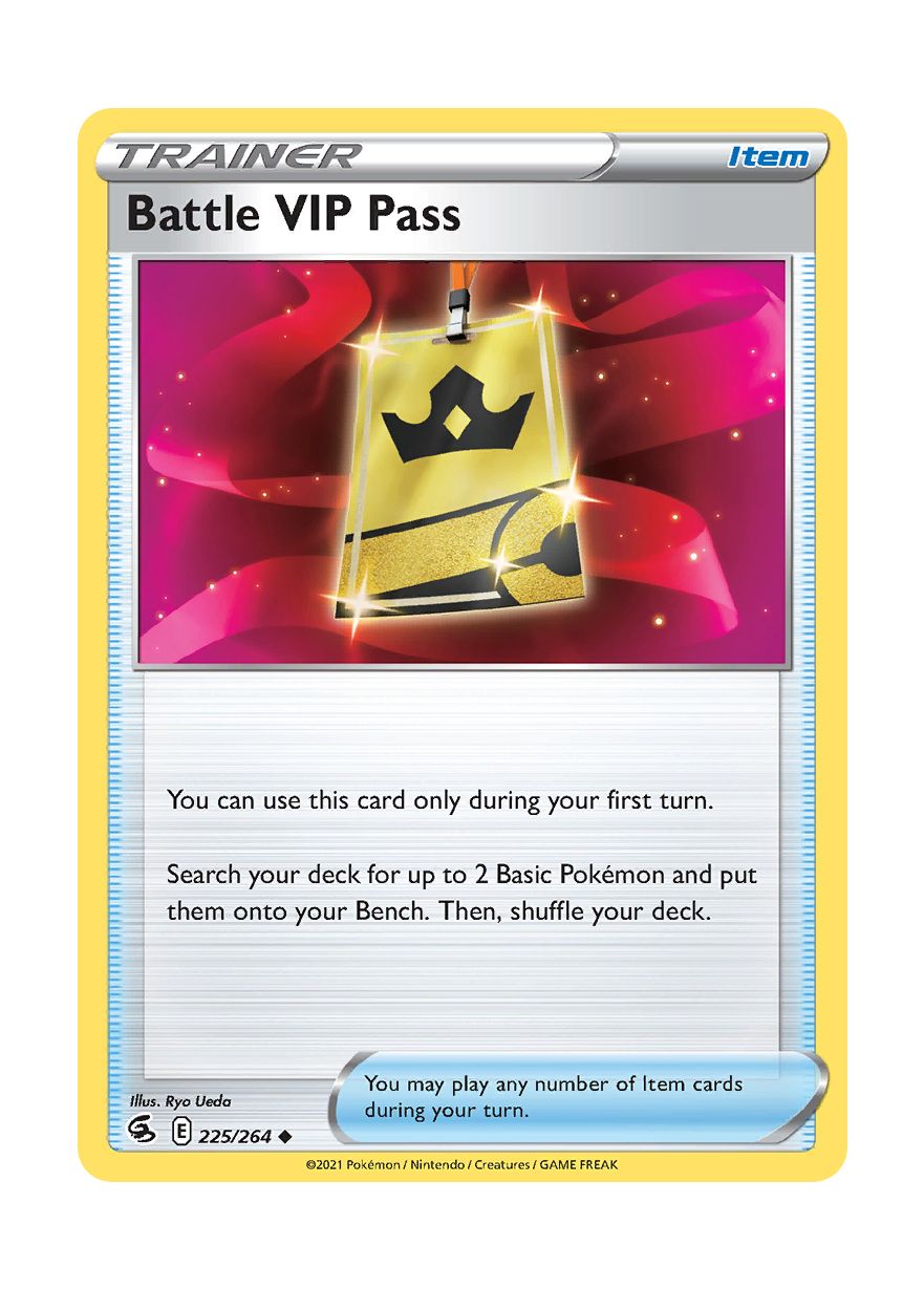 Battle VIP Pass - Reverse Holo (225/264) - Fusion Strike