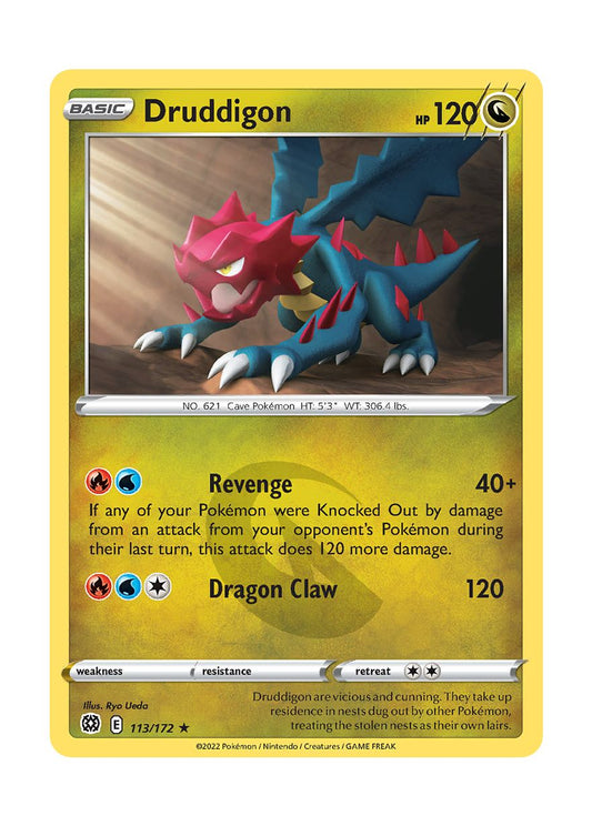 Druddigon - Reverse Holo (113/172) - Brilliant Stars