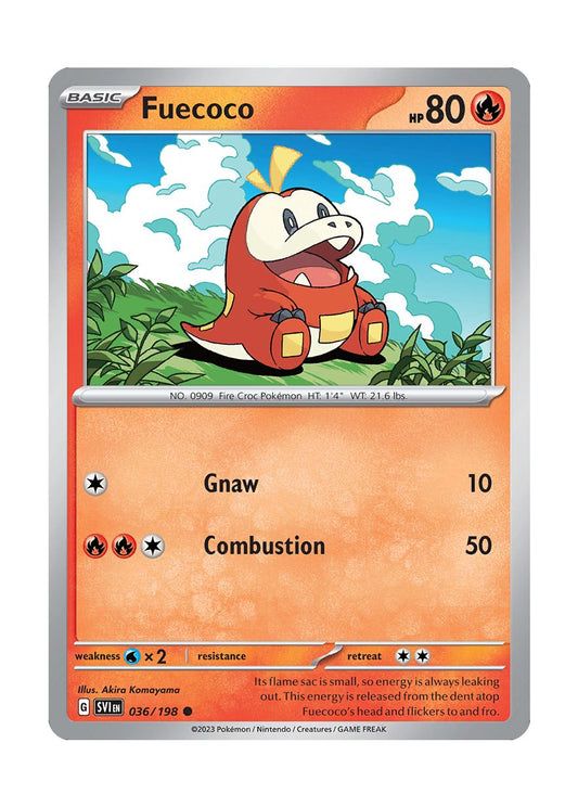 Fuecoco - Reverse Holo (036/198) - Scarlet & Violet