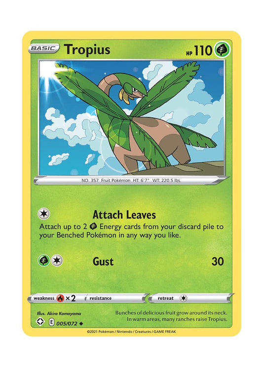 Tropius - Reverse Holo (005/72) - Shining Fates