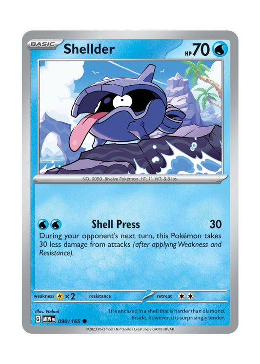 Shellder - Reverse Holo (090/165) - 151