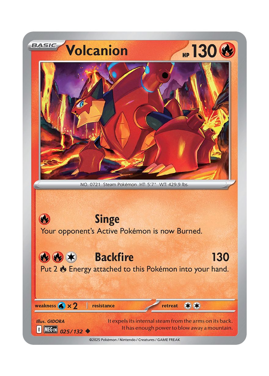 Volcanion (025/132) - Mega Evolution