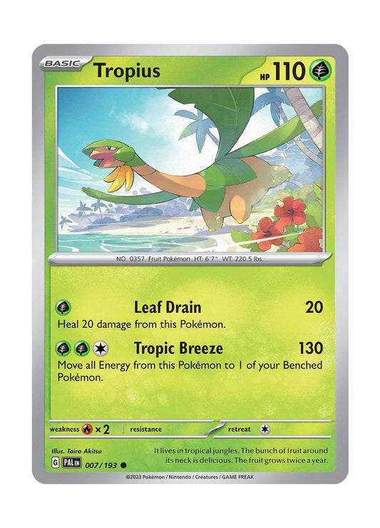 Tropius - Reverse Holo (007/193) - Paldea Evolved