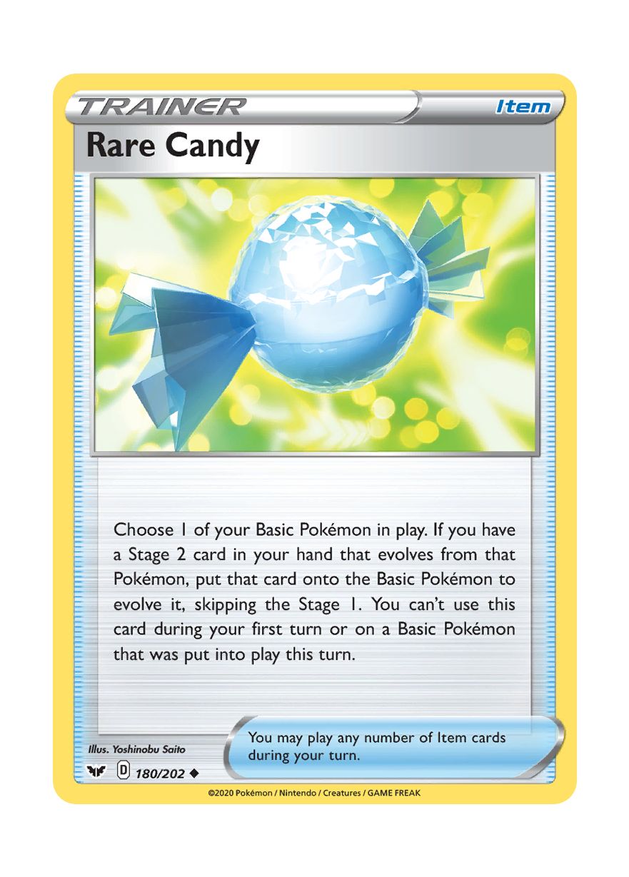 Rare Candy - Reverse Holo (180/202) - Sword & Shield