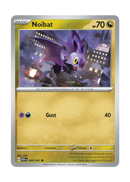 Noibat - Reverse Holo (068/91) - Paldean Fates