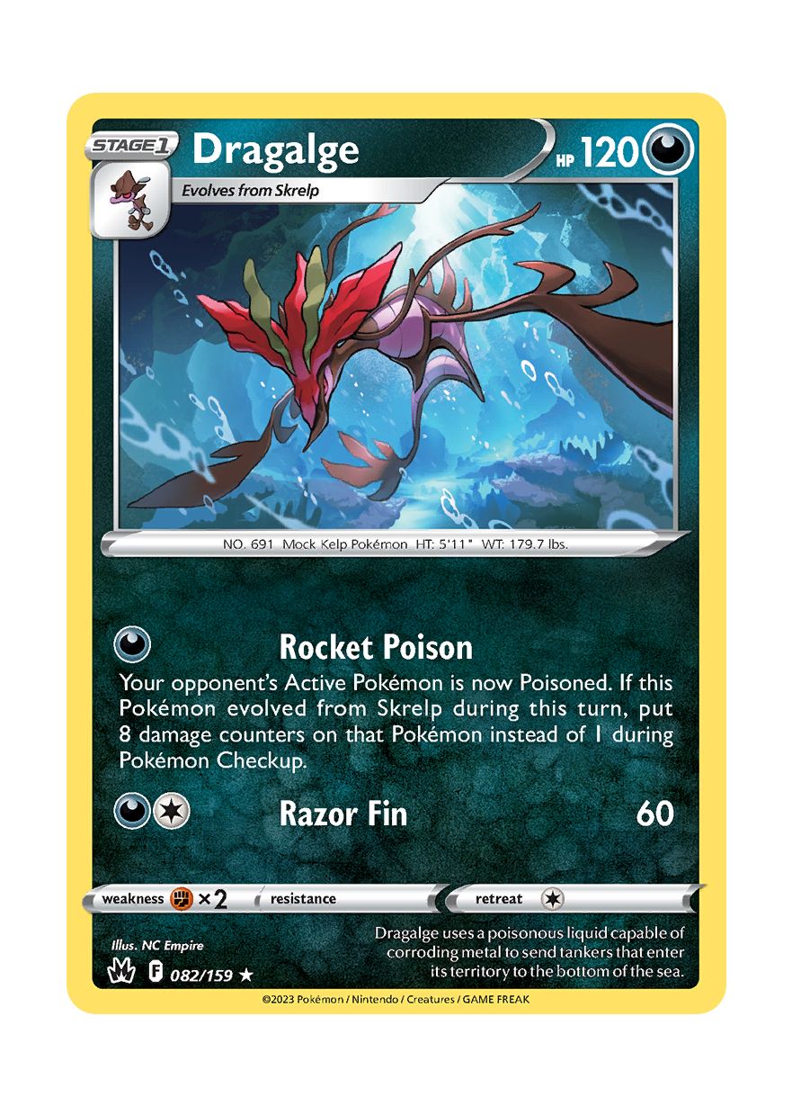 Dragalge - Reverse Holo (082/159) - Crown Zenith
