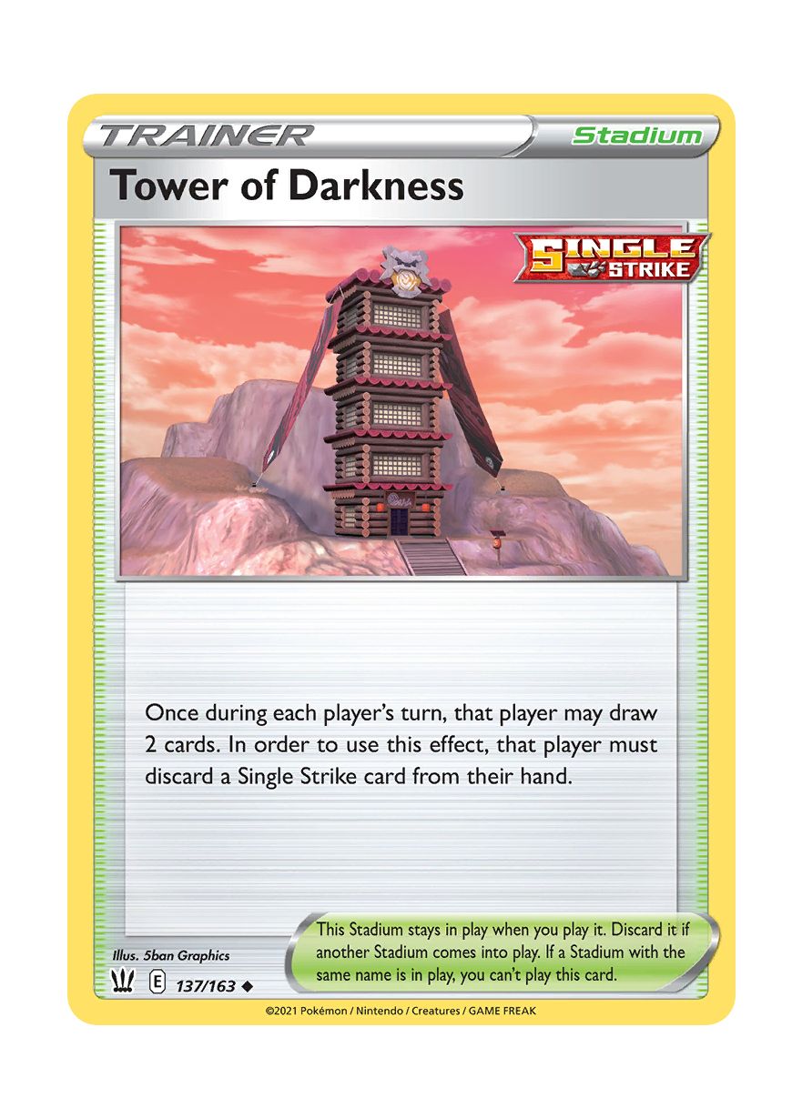 Tower of Darkness - Reverse Holo (137/163) - Battle Styles