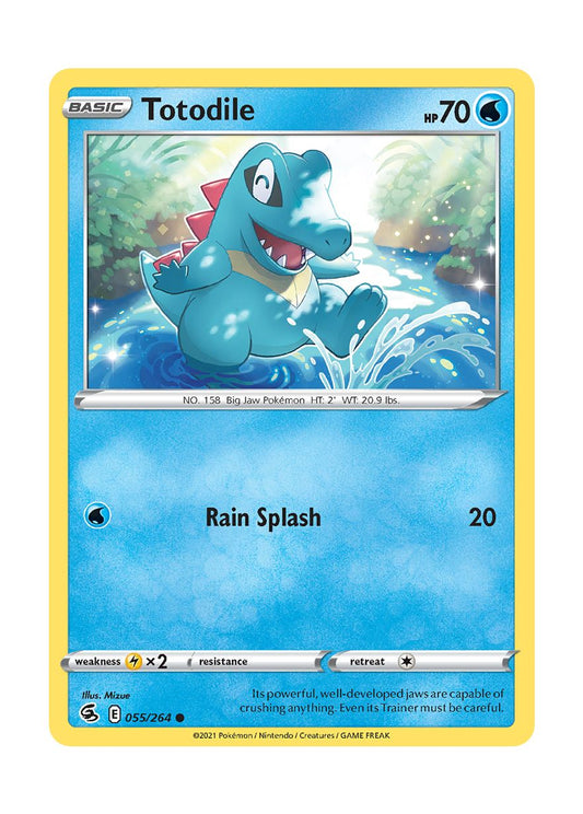Totodile - Reverse Holo (055/264) - Fusion Strike
