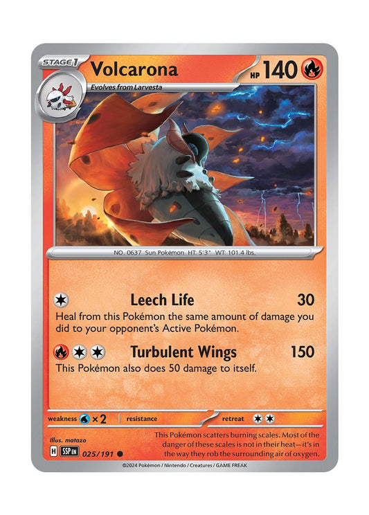 Volcarona (025/191) - Surging Sparks