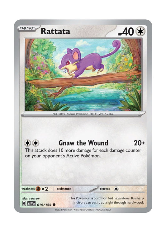 Rattata - Reverse Holo (019/165) - 151