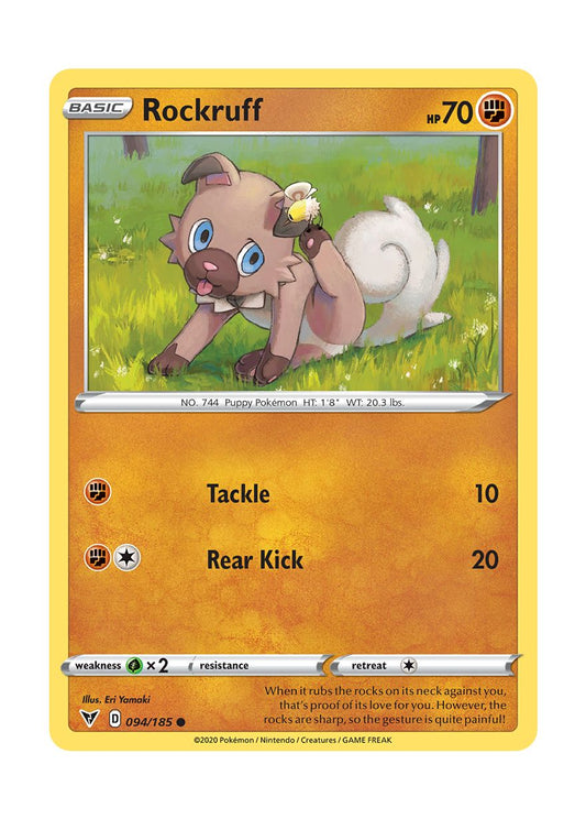Rockruff - Reverse Holo (094/185) - Vivid Voltage