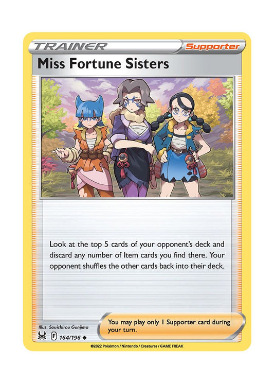 Miss Fortune Sisters - Reverse Holo (164/196) - Lost Origin