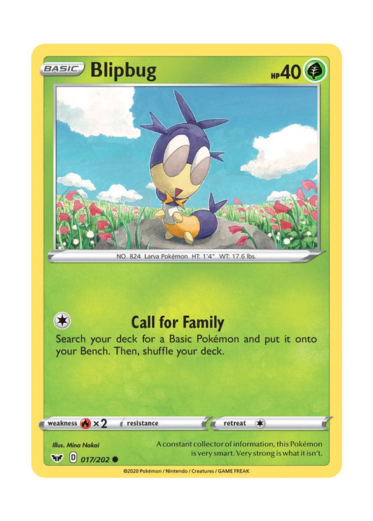 Blipbug - Reverse Holo (017/202) - Sword & Shield