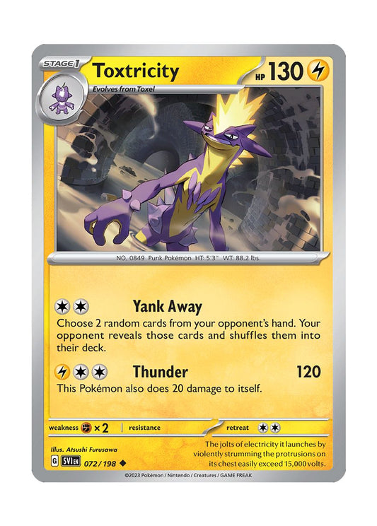 Toxtricity - Reverse Holo (072/198) - Scarlet & Violet