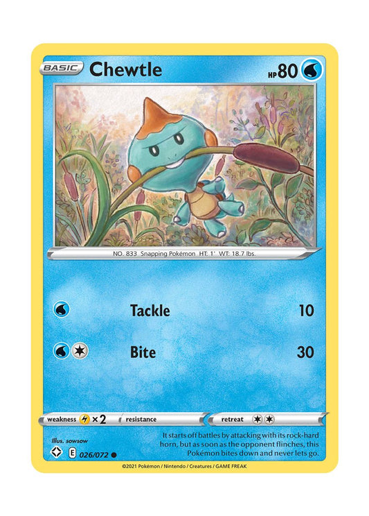 Chewtle - Reverse Holo (026/72) - Shining Fates