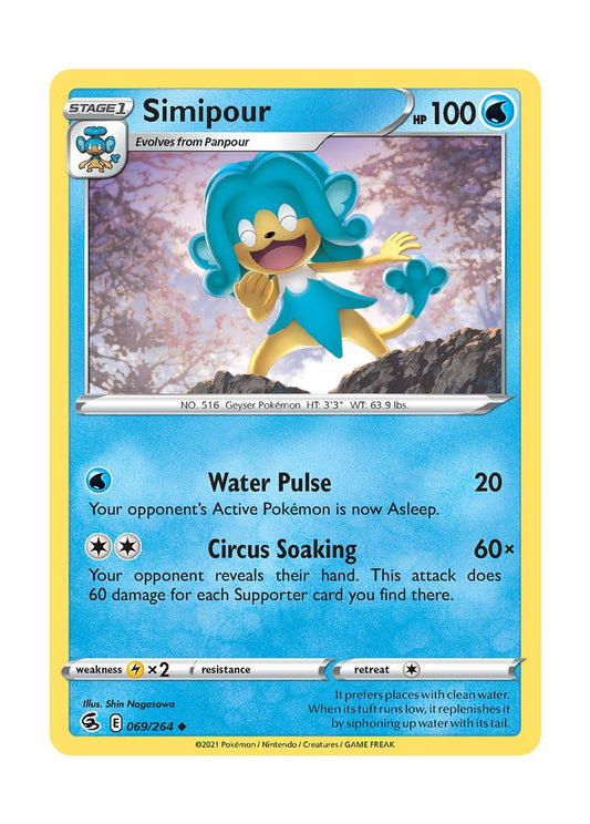 Simipour - Reverse Holo (069/264) - Fusion Strike
