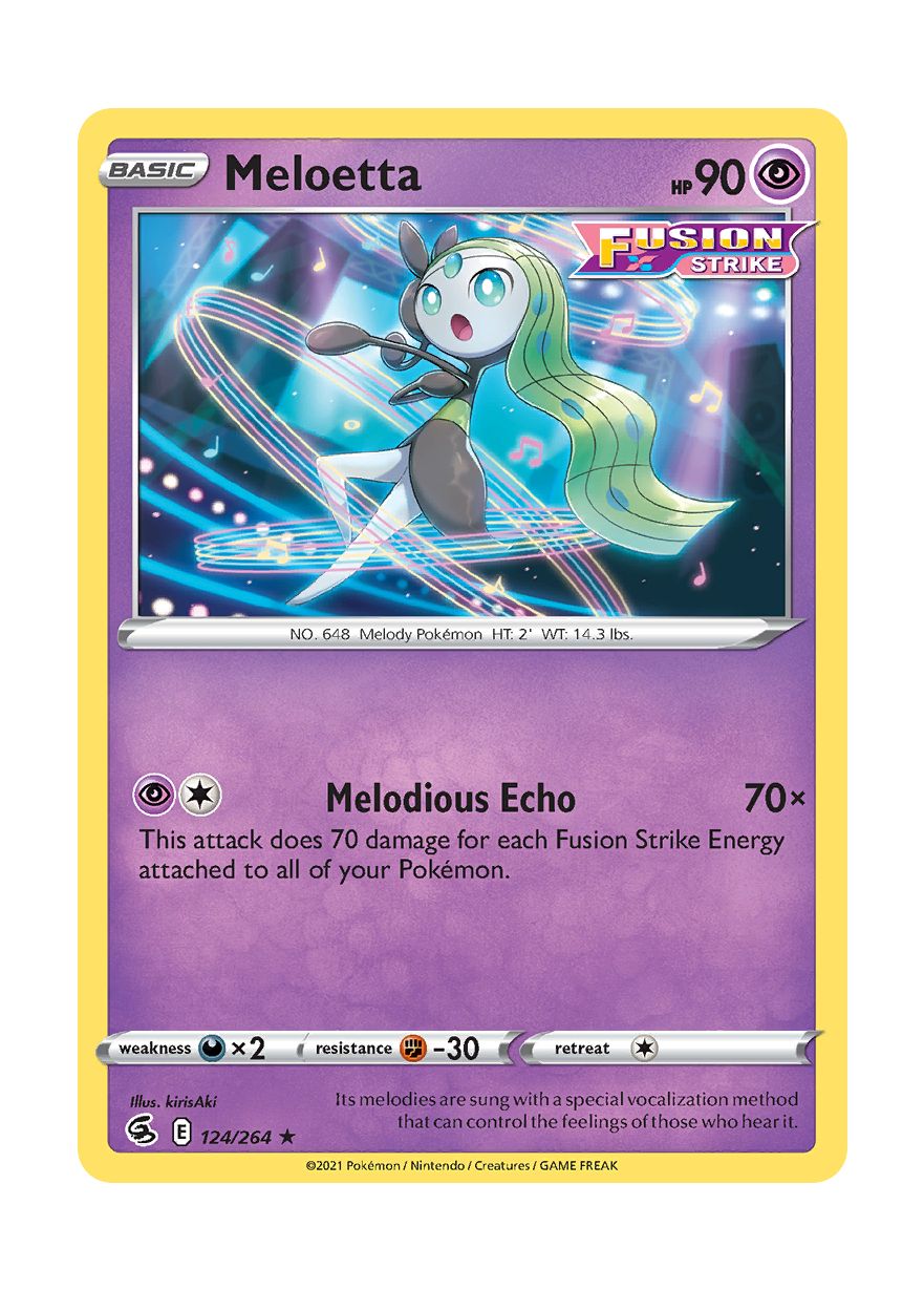 Meloetta - Reverse Holo (124/264) - Fusion Strike