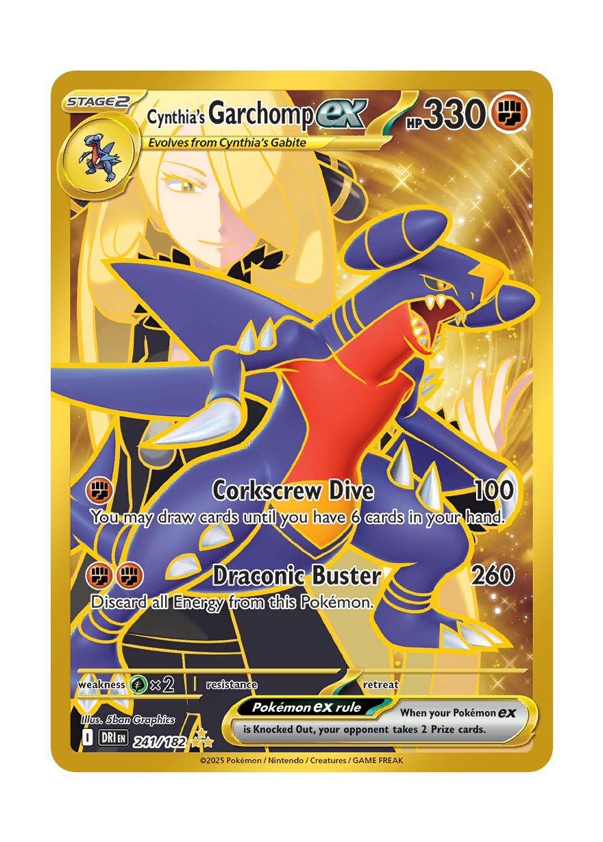 Cynthia's Garchomp ex (241/182) - Destined Rivals