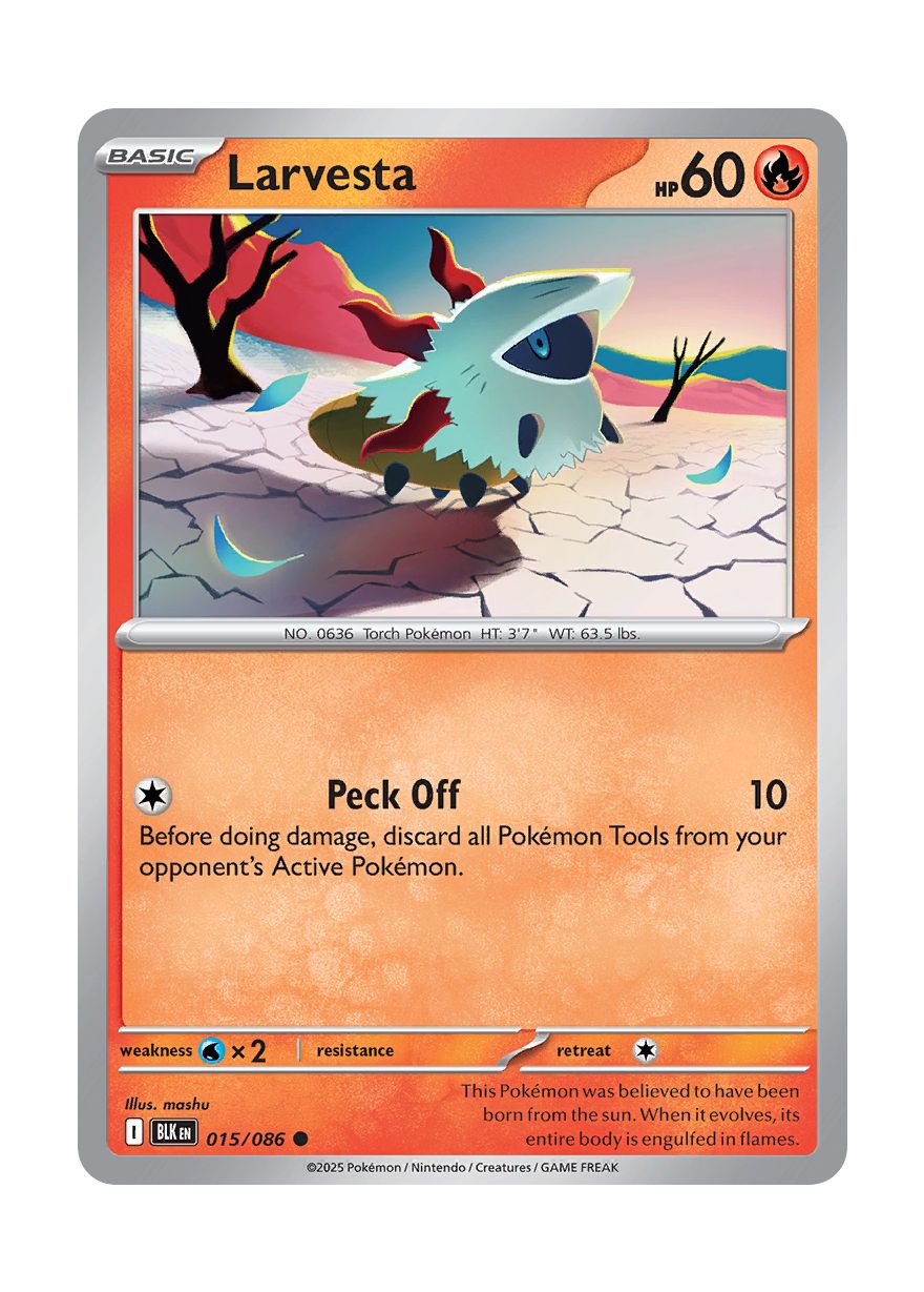 Larvesta (015/86) - Black Bolt