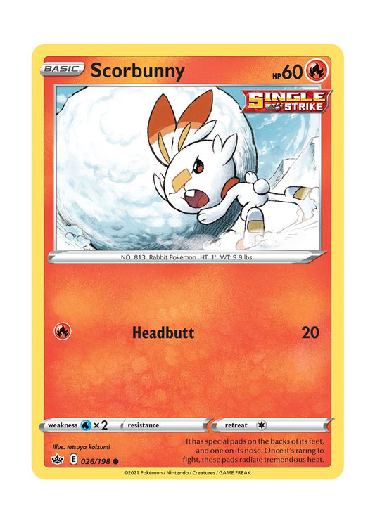 Scorbunny - Reverse Holo (026/198) - Chilling Reign
