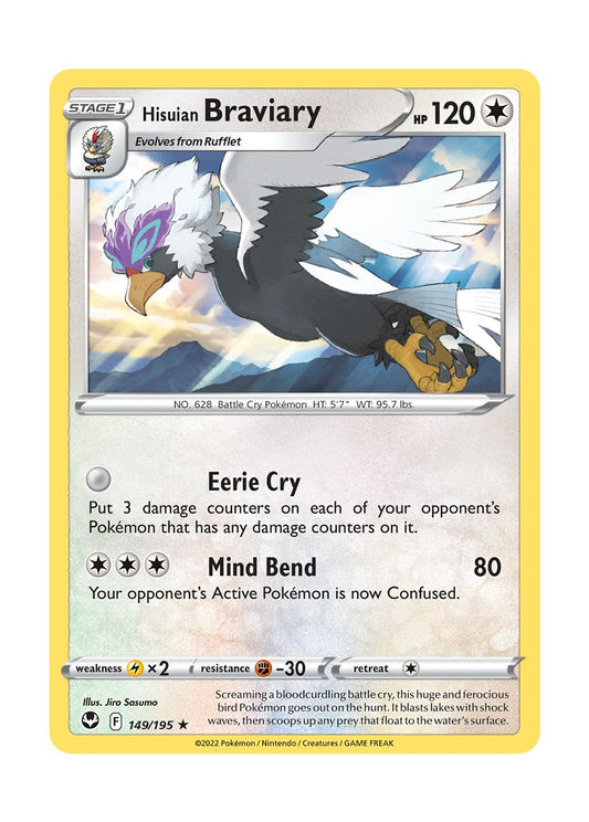 Hisuian Braviary - Reverse Holo (149/195) - Silver Tempest