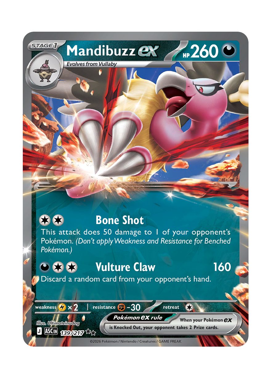 Mandibuzz ex (139/217) - Ascended Heroes