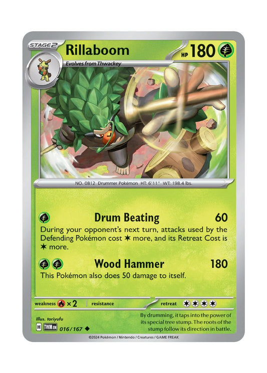 Rillaboom - Reverse Holo (016/167) - Twilight Masquerade