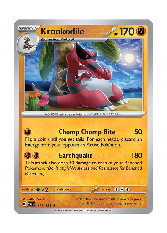 Krookodile - Reverse Holo (117/198) - Scarlet & Violet