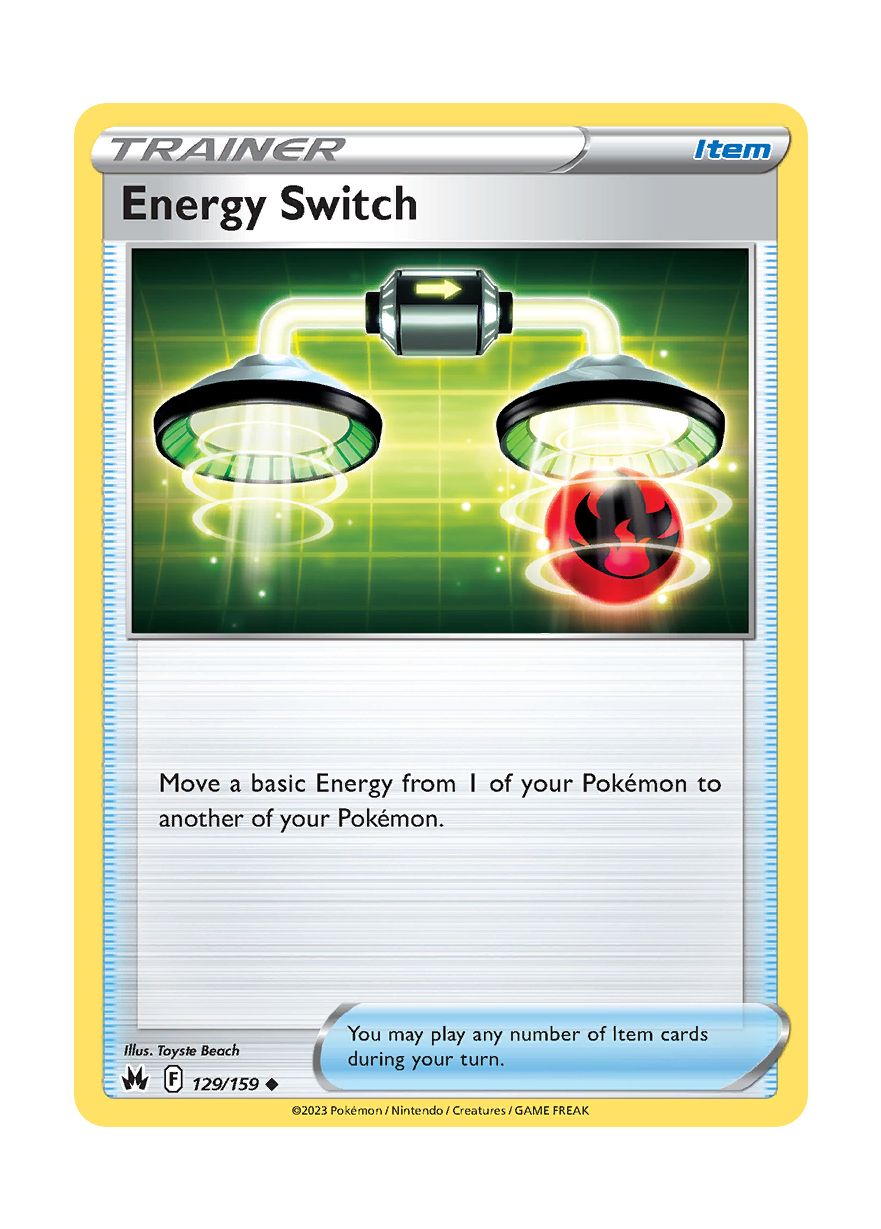 Energy Switch - Reverse Holo (129/159) - Crown Zenith