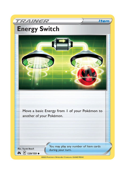 Energy Switch - Reverse Holo (129/159) - Crown Zenith