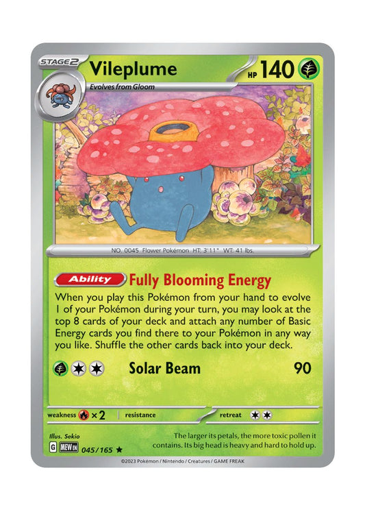 Vileplume - Reverse Holo (045/165) - 151