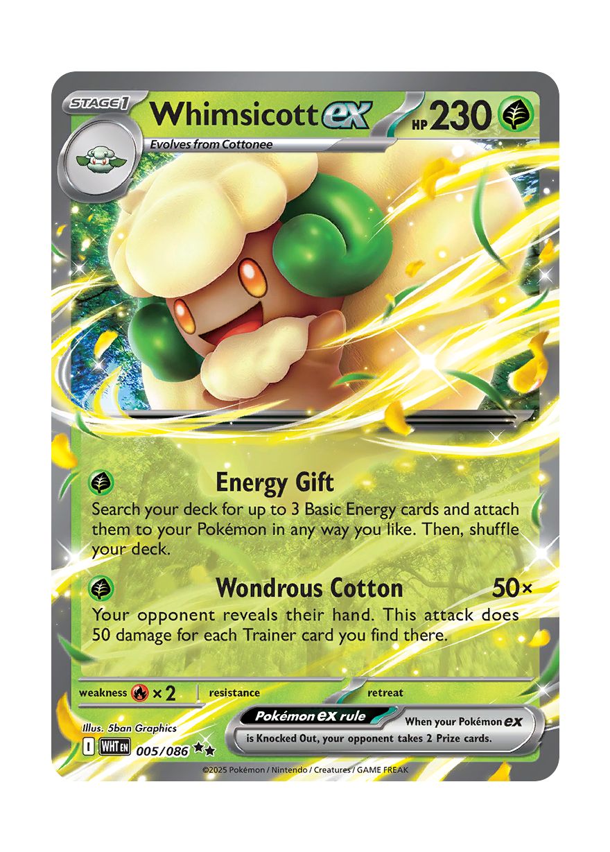 Whimsicott ex (005/86) - White Flare