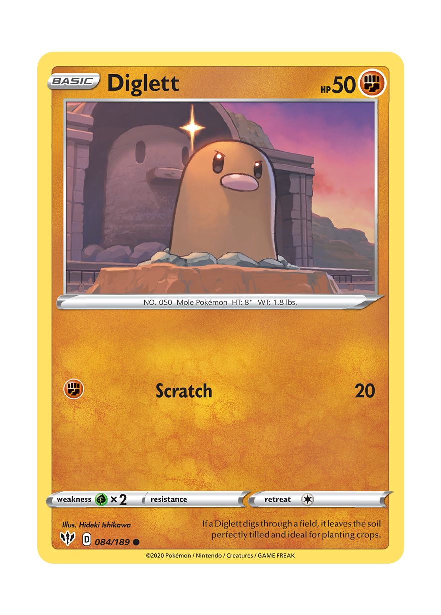 Diglett - Reverse Holo (084/189) - Darkness Ablaze
