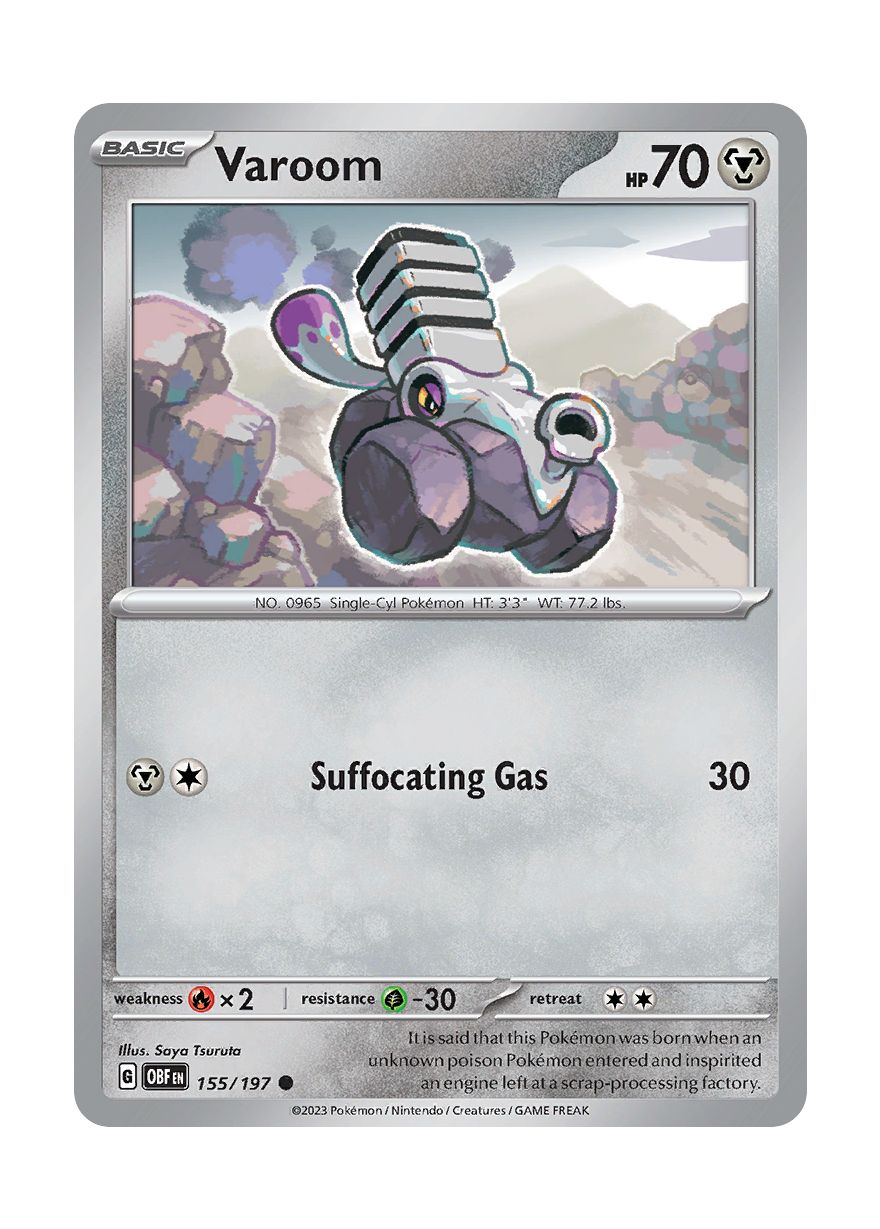 Varoom - Reverse Holo (155/197) - Obsidian Flames