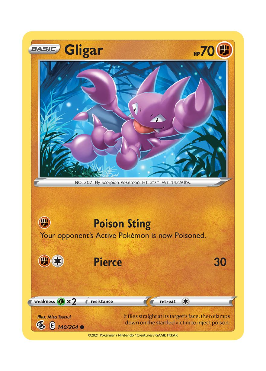 Gligar - Reverse Holo (140/264) - Fusion Strike