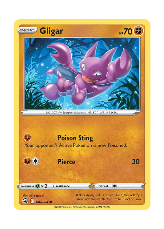 Gligar - Reverse Holo (140/264) - Fusion Strike