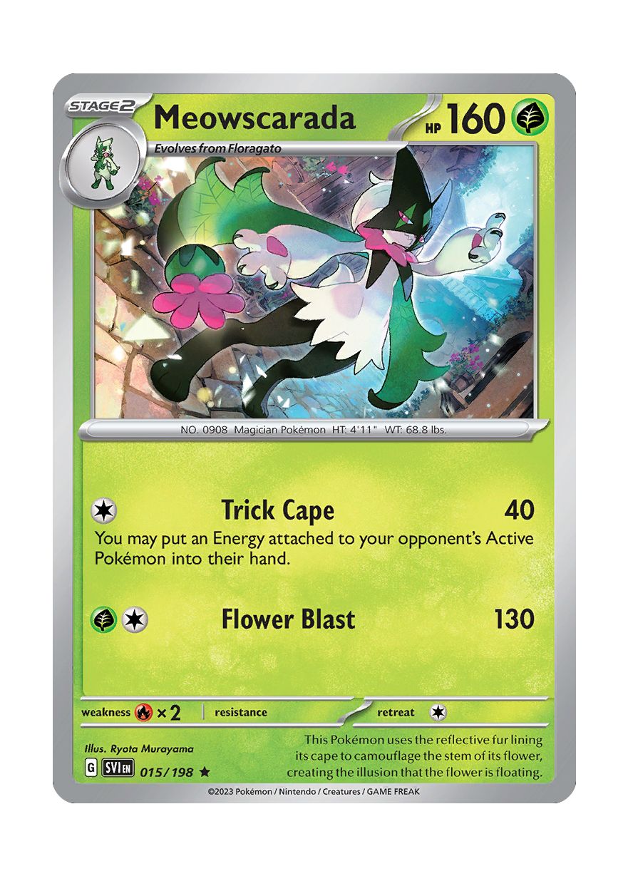Meowscarada - Reverse Holo (015/198) - Scarlet & Violet