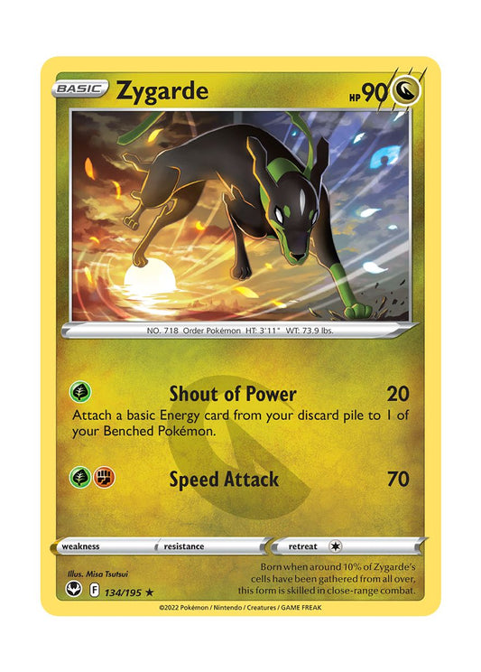 Zygarde - Reverse Holo (134/195) - Silver Tempest