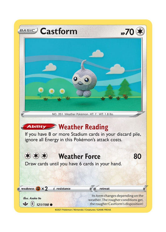 Castform - Reverse Holo (121/198) - Chilling Reign