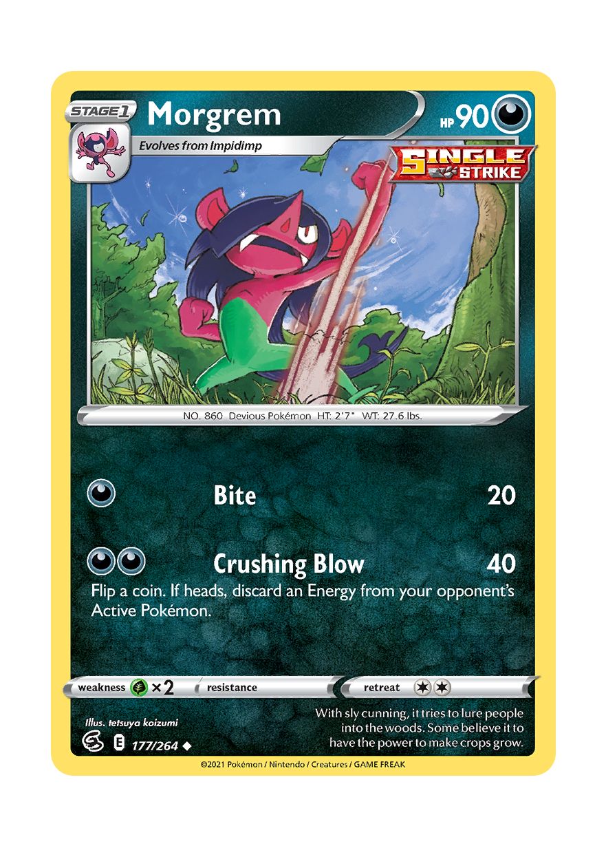 Morgrem - Reverse Holo (177/264) - Fusion Strike