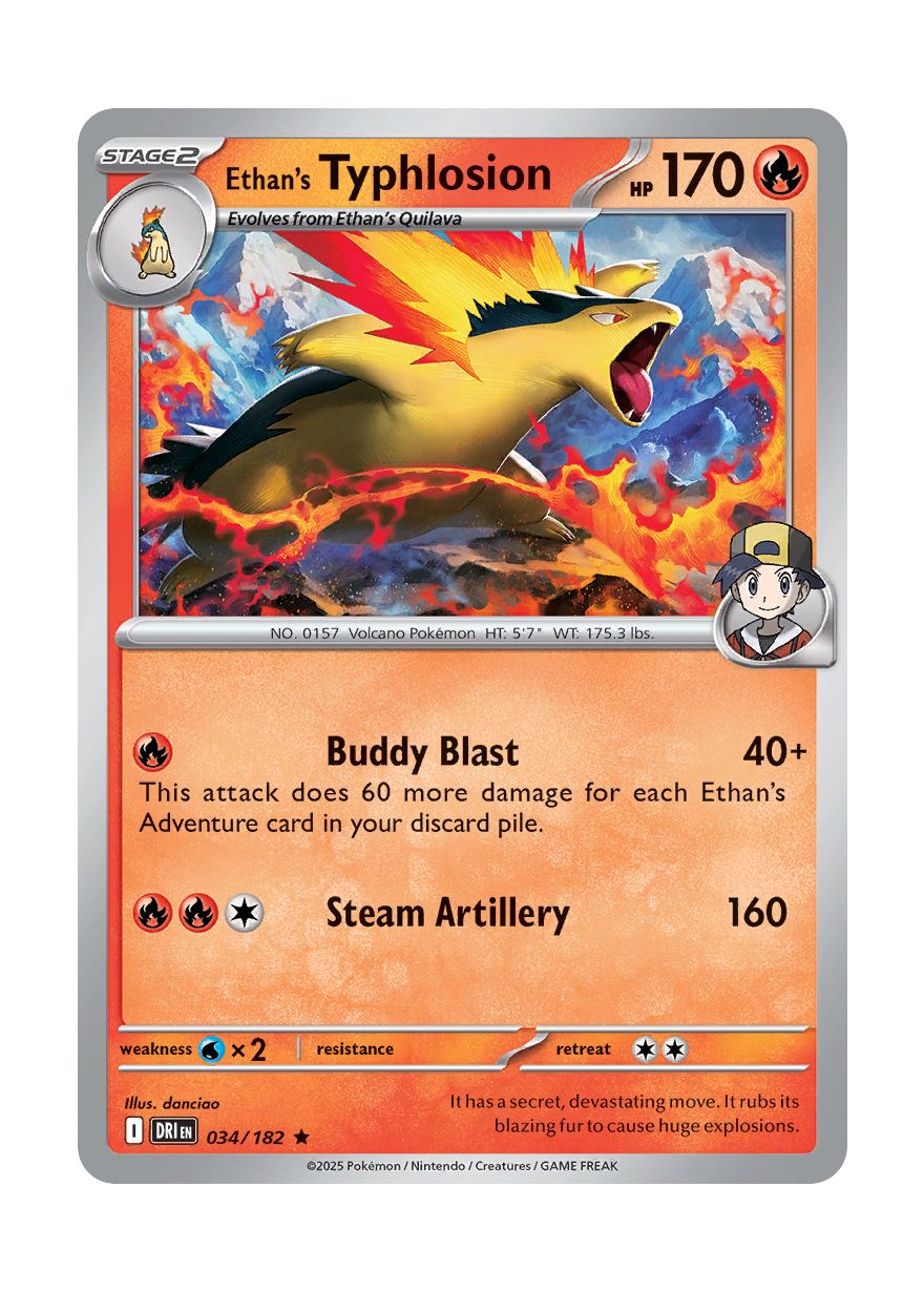 Ethan's Typhlosion (034/182) - Destined Rivals