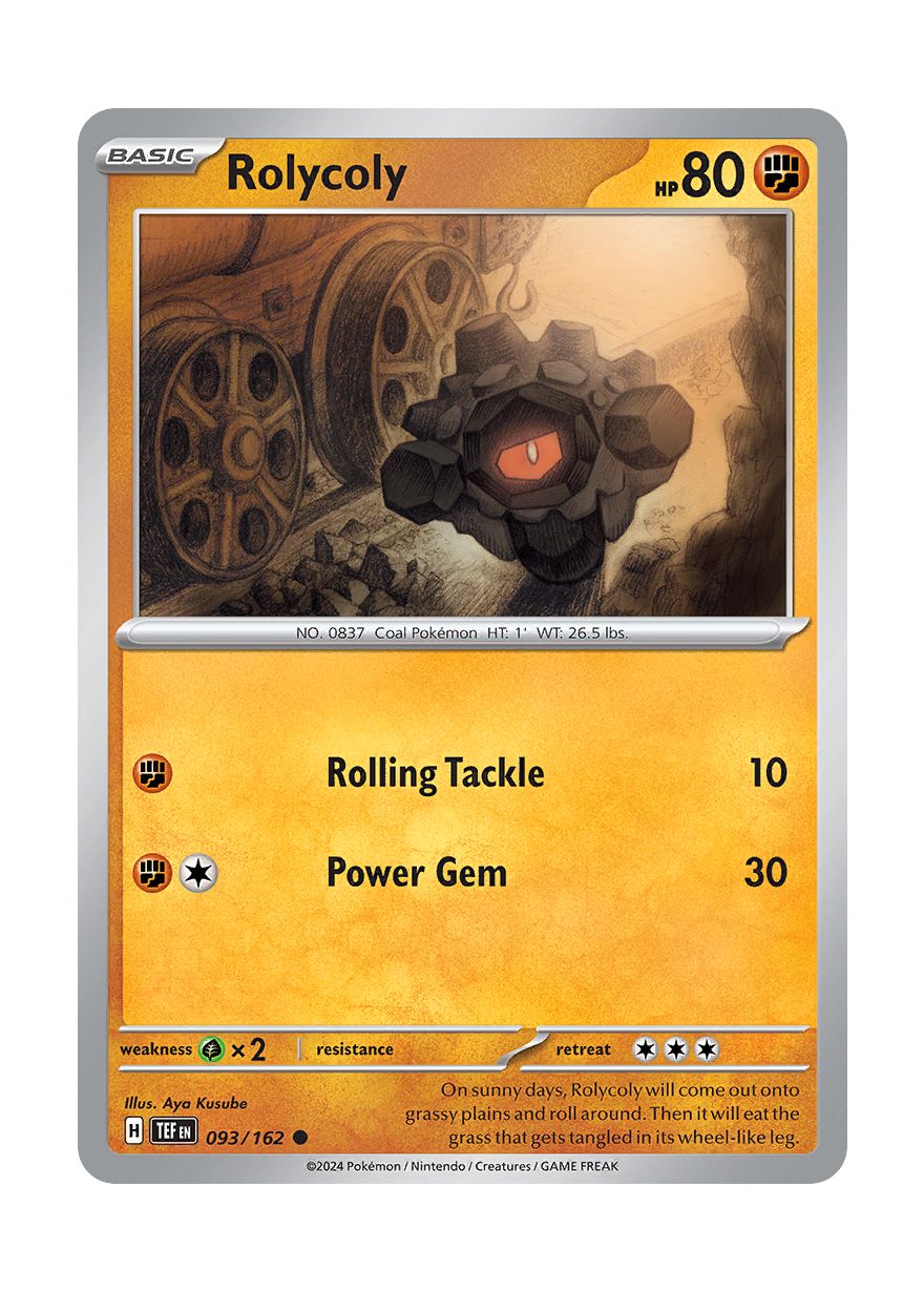 Rolycoly - Reverse Holo (093/162) - Temporal Forces