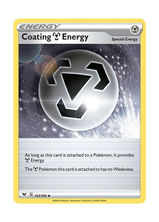 Coating Metal Energy - Reverse Holo (163/185) - Vivid Voltage