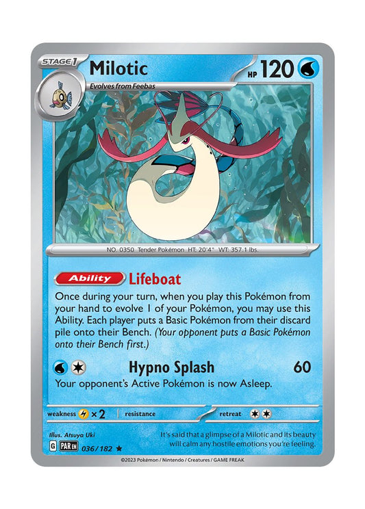 Milotic - Reverse Holo (036/182) - Paradox Rift