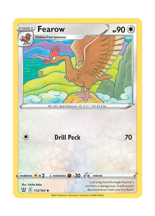 Fearow - Reverse Holo (112/163) - Battle Styles