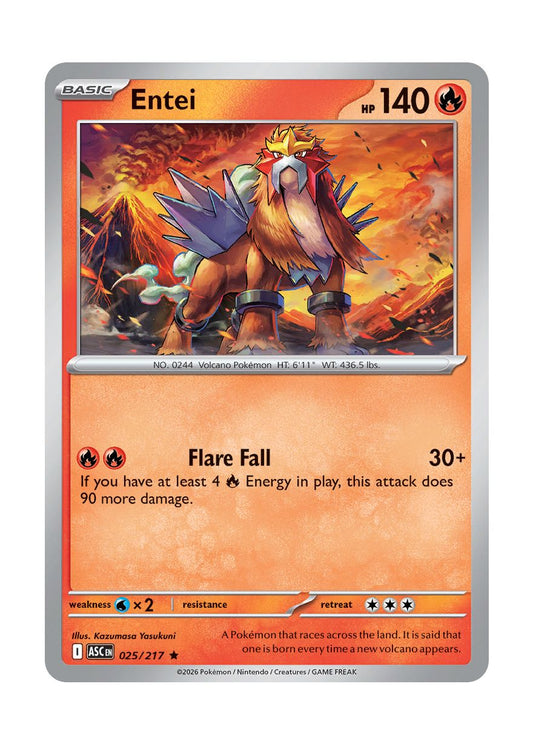 Entei (025/217) - Ascended Heroes